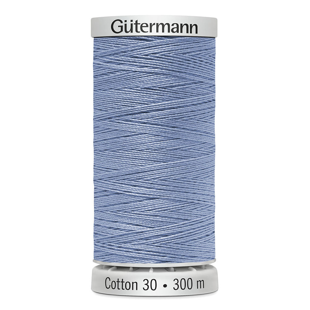 GÜTERMANN Cotton 30 Thread 30 wt 300 m (328 yd) - Colour 1292 (Blue) - 1 Spool