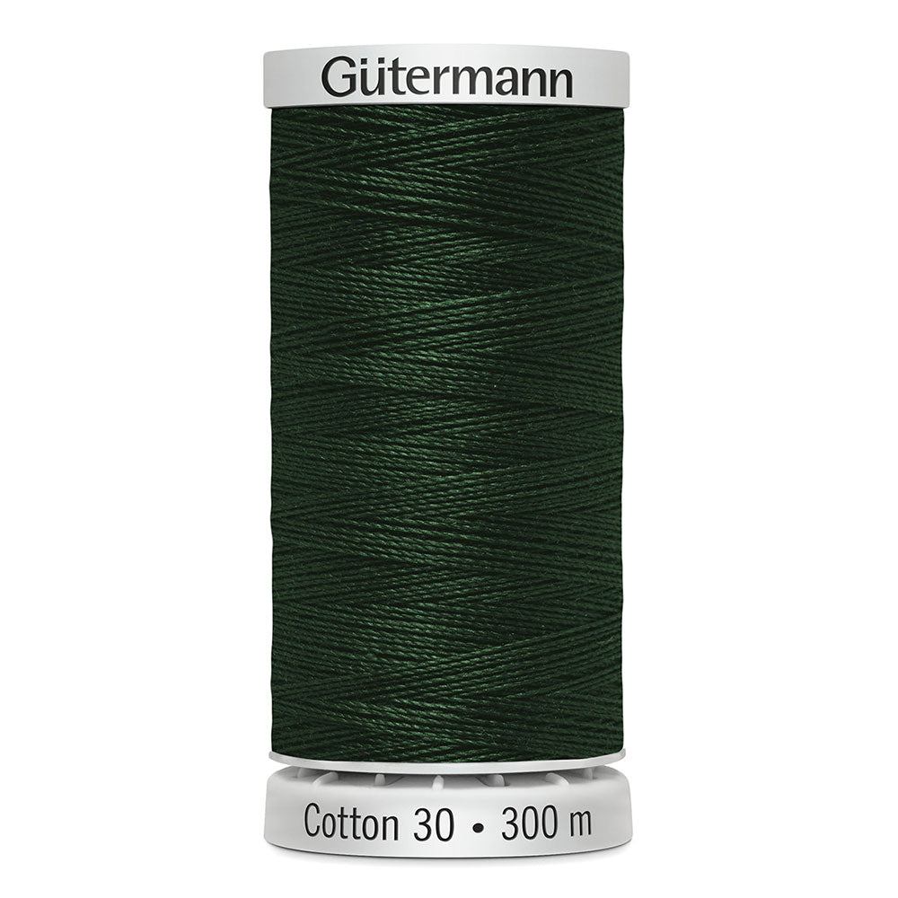 GÜTERMANN Cotton 30 Thread 30 wt 300 m (328 yd) - Green Forest - 1 Spool