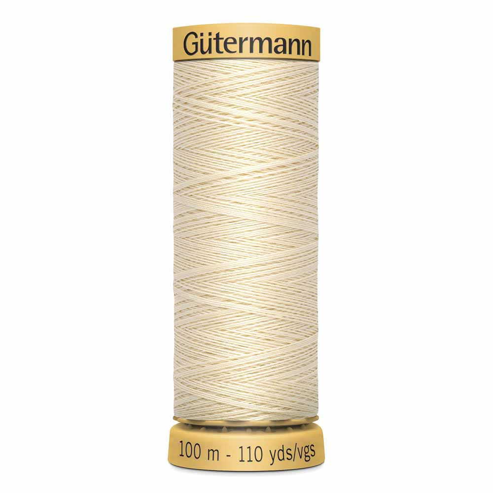 GÜTERMANN Natural Cotton C Ne 50 Sewing Thread 100 m Ecru