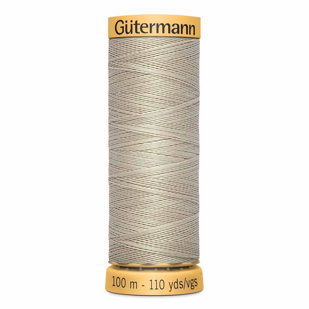 GÜTERMANN Mercerized Cotton Thread 50Wt 100 m Tan