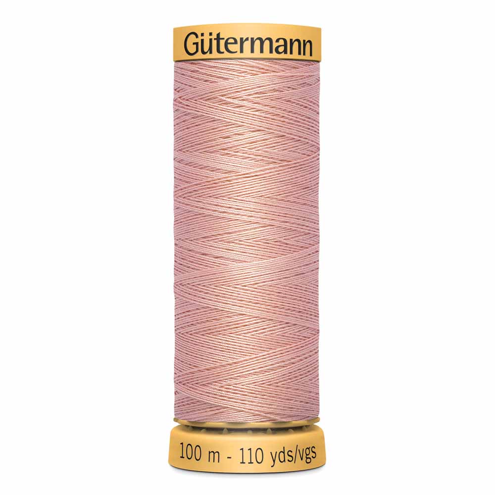 GÜTERMANN Cotton 50 Sewing Thread 100 m Light Salmon (4980)