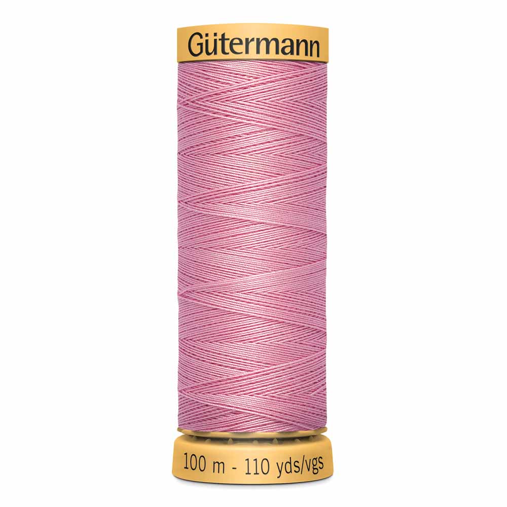 GÜTERMANN Cotton 50 Sewing Thread 50 wt 100 m (109 yd) - Dawn Pink