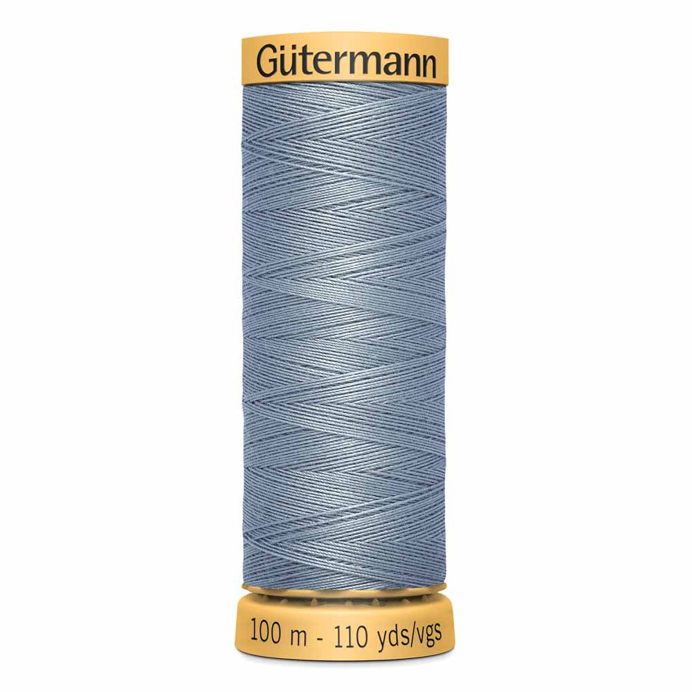 GÜTERMANN Mercerized Cotton Sewing Thread 100m, Light Slate Blue