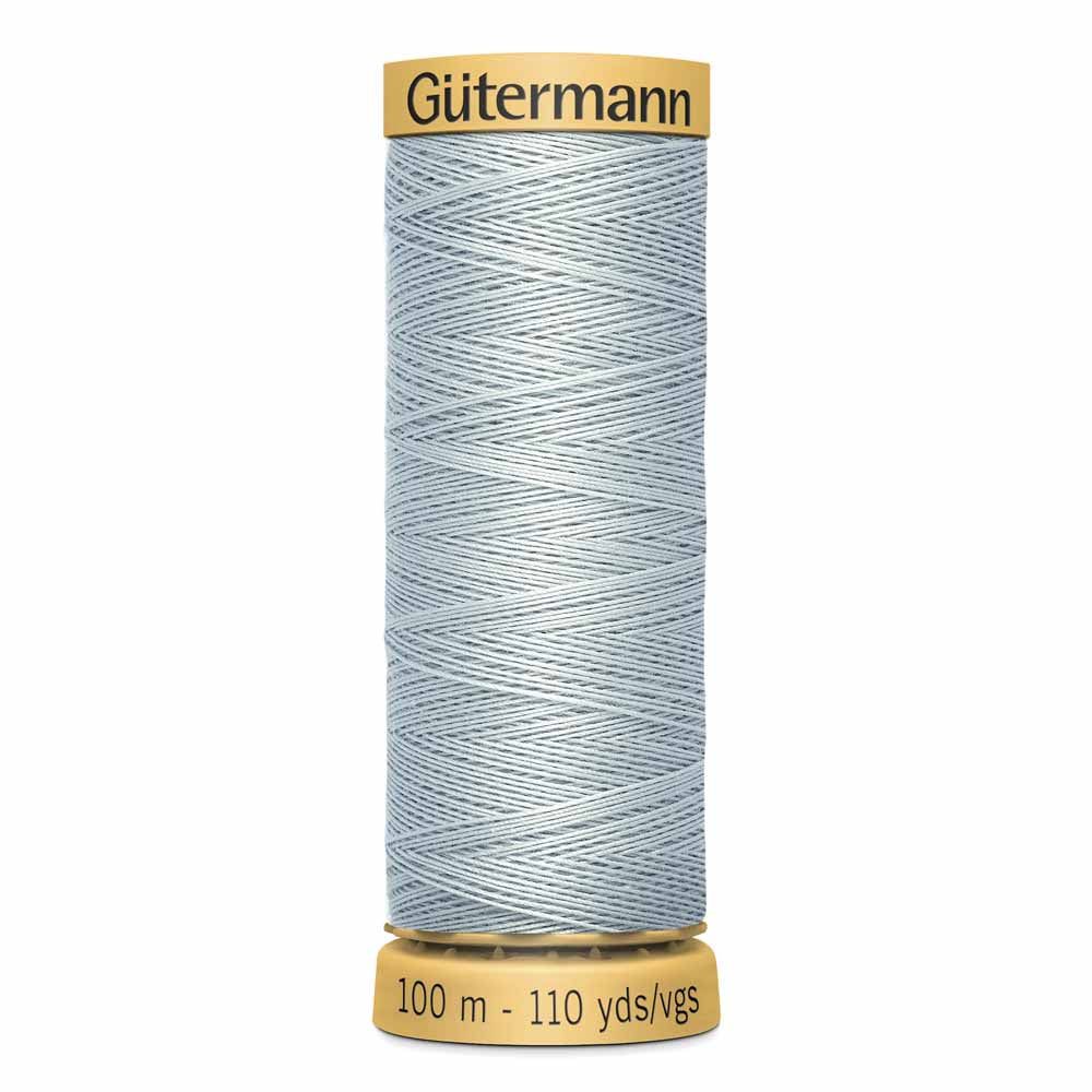 GÜTERMANN Mercerized Cotton Sewing Thread 100m, Light Tile Blue
