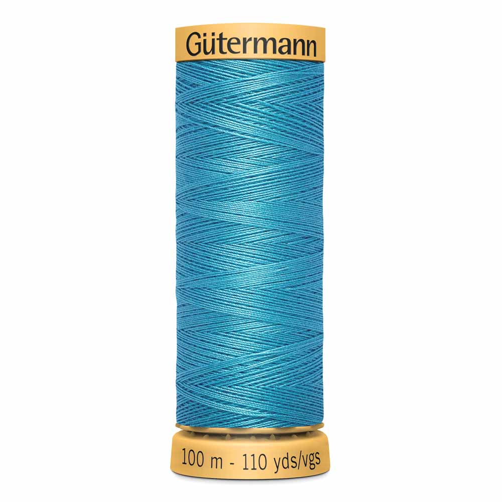 GÜTERMANN Mercerized Cotton Sewing Thread 100m, Blue Bead