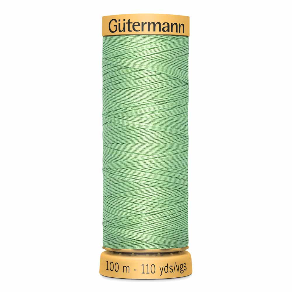 GÜTERMANN Natural Cotton Thread C Ne 50 100 m (109 yd) - Solid Green 7880