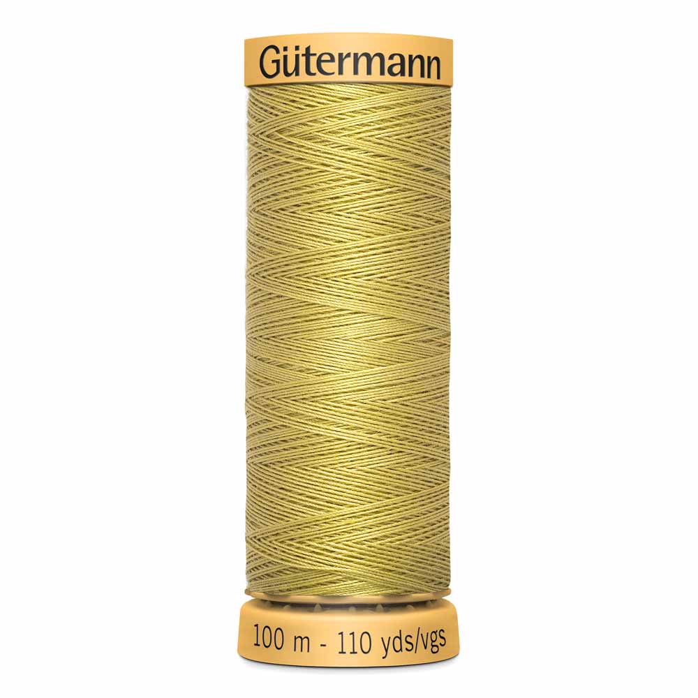 GÜTERMANN Natural Cotton 50wt Thread 100 M - Golden Wheat (Colour 8935)