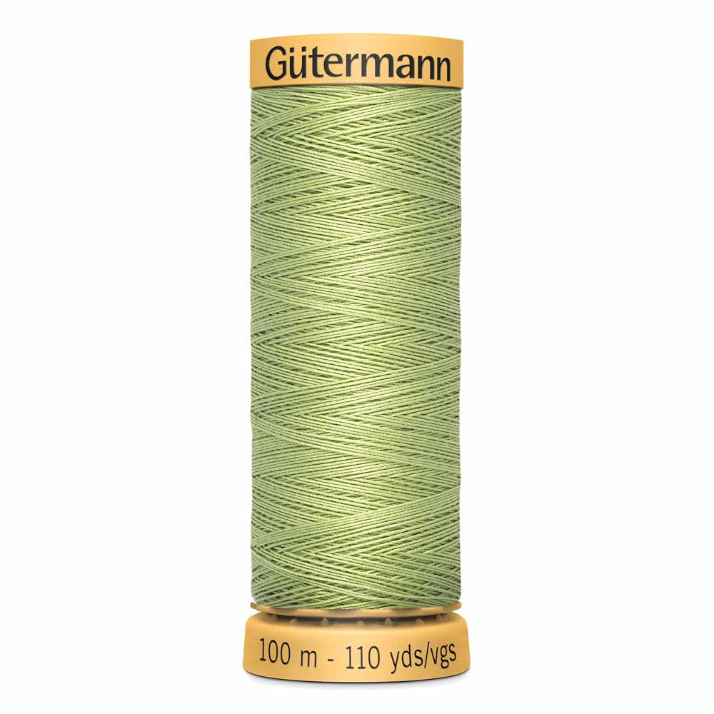 GÜTERMANN Natural Cotton 50wt Thread 100 M - Light Sage (Colour 8950)
