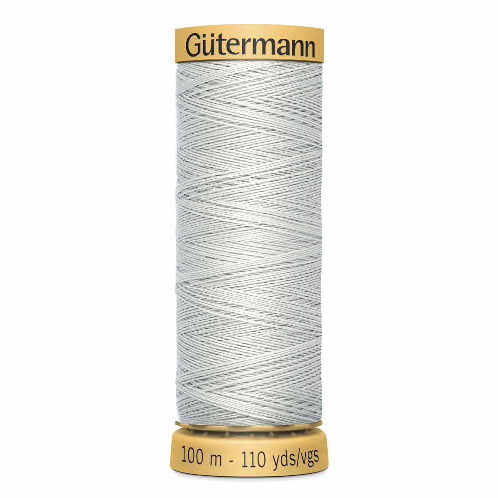 GÜTERMANN Natural Cotton 50wt Thread 100 M - Light Grey