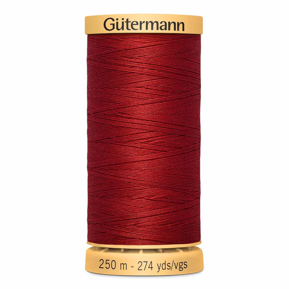 GÜTERMANN Mercerized Cotton Thread 50Wt 250 m (273 yd) - Ruby Red