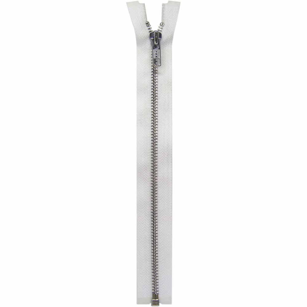 COSTUMAKERS Activewear One Way Separating Zipper 30cm (12") - White - 1750