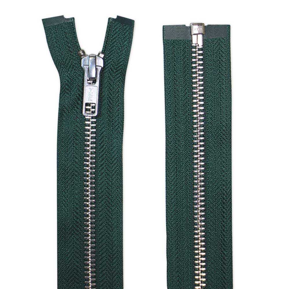 COSTUMAKERS 65 cm (26 in) Activewear One-Way Separating Zipper – Dark Green