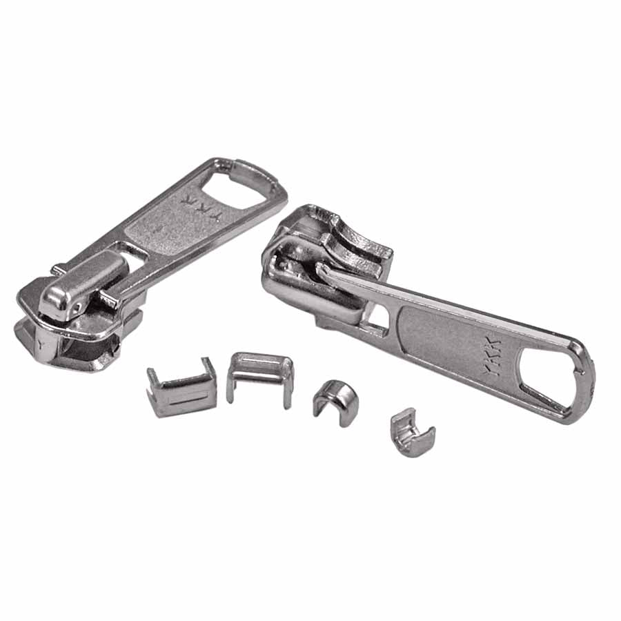 COSTUMAKERS One Way Zipper Sliders & Stops - 50 Sets