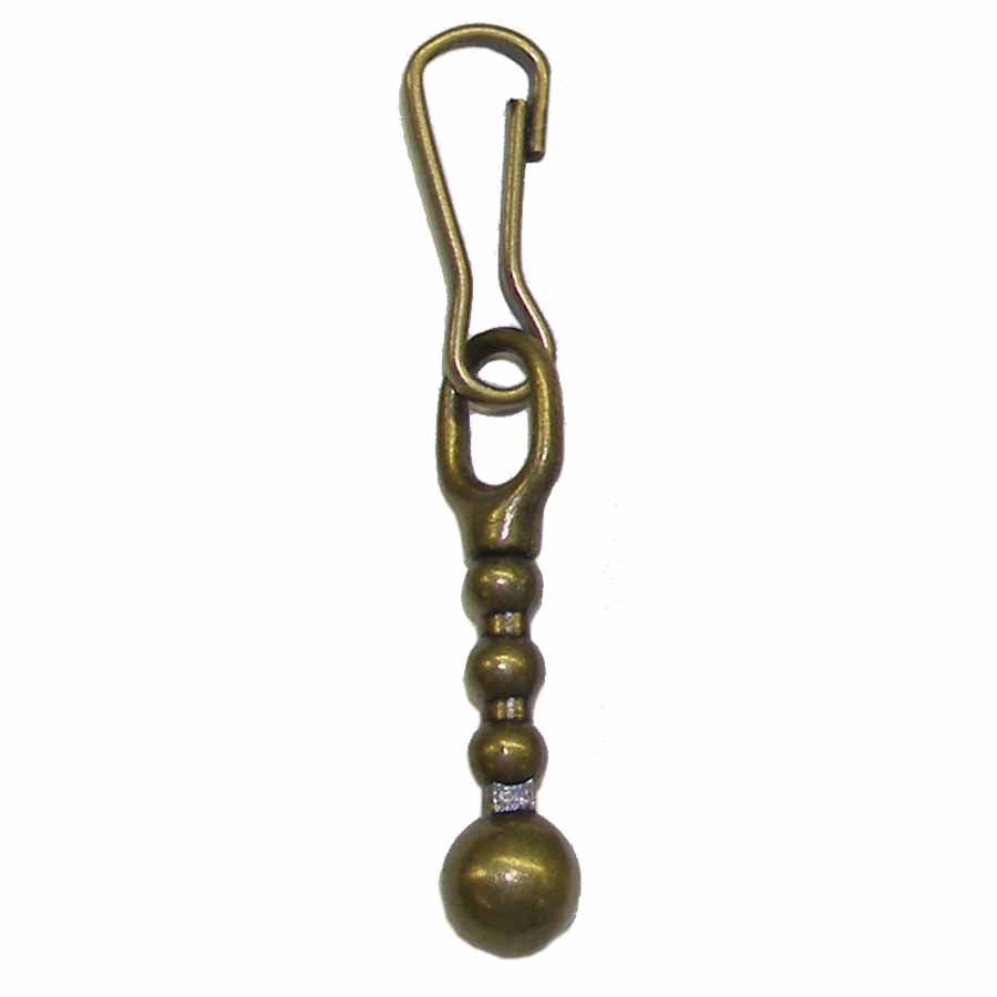 COSTUMAKERS Ball Zipper Drop Pull with Hook – Antique Gold