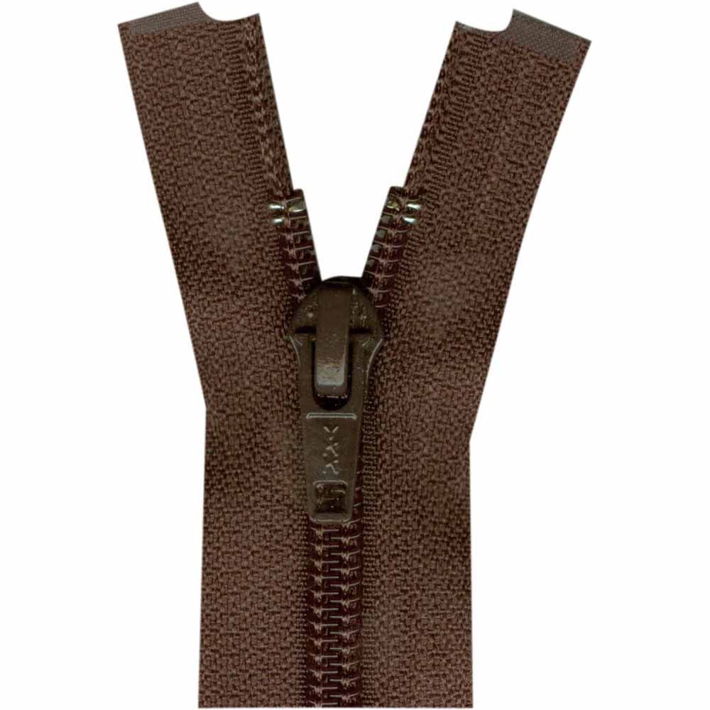 COSTUMAKERS Activewear One Way Separating Zipper 35cm (14") - Sept. Brown - 1760