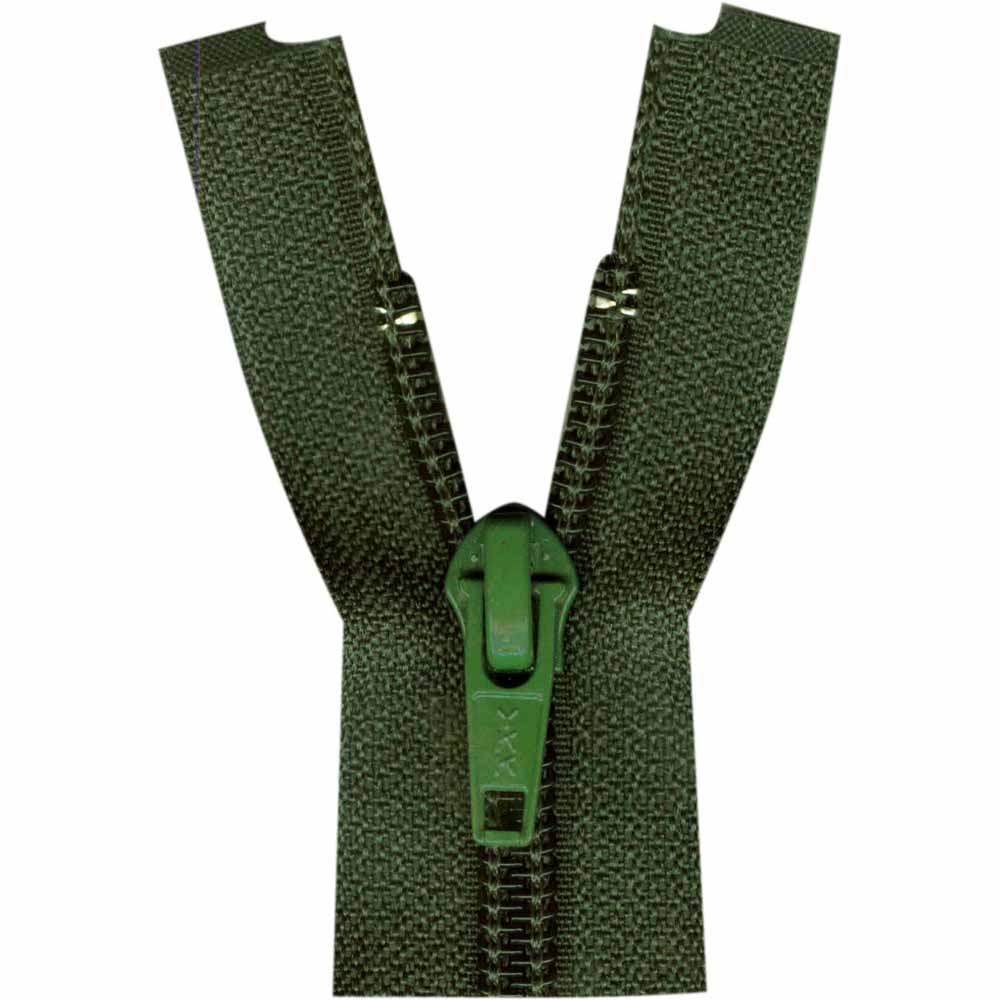 COSTUMAKERS Activewear One Way Separating Zipper 50cm (20") - Dark Green - 1760