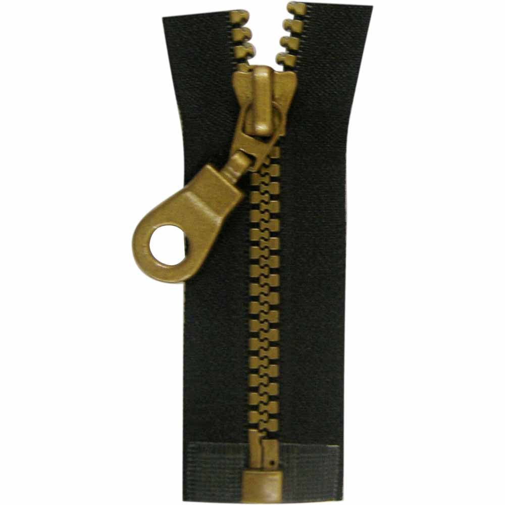 COSTUMAKERS 45 cm (18 in) Activewear One-Way Separating Zipper – Black