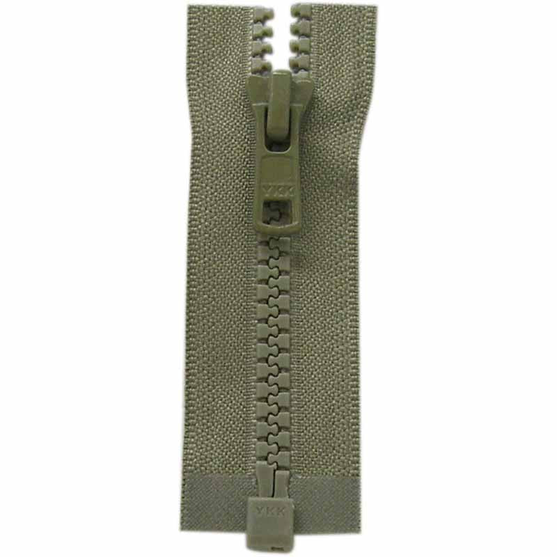 COSTUMAKERS 55 cm (22 in) Activewear One Way Separating Zipper – Khaki