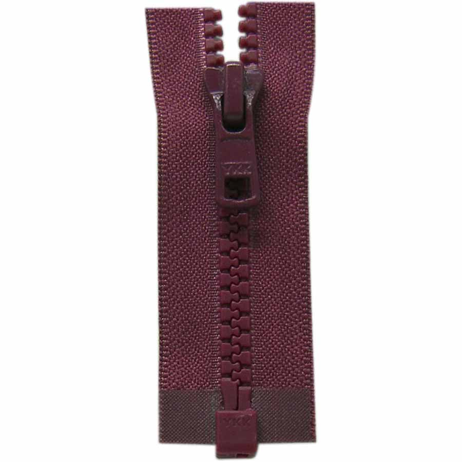 COSTUMAKERS Activewear One‑Way Separating Zipper 60 cm (24 in) – Aubergine