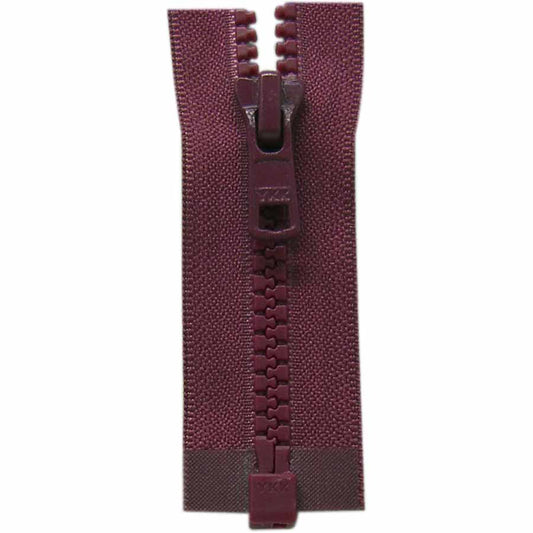 COSTUMAKERS Activewear One‑Way Separating Zipper 75 cm (30 in) – Aubergine