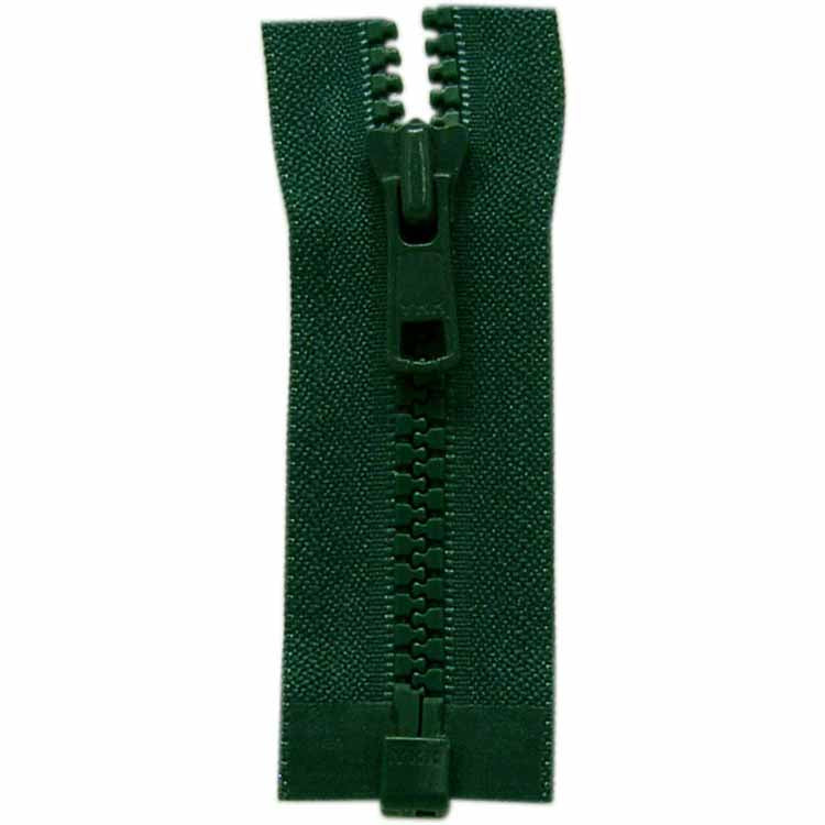 COSTUMAKERS 75 cm (30 in) Activewear One-Way Separating Zipper – Forest Green