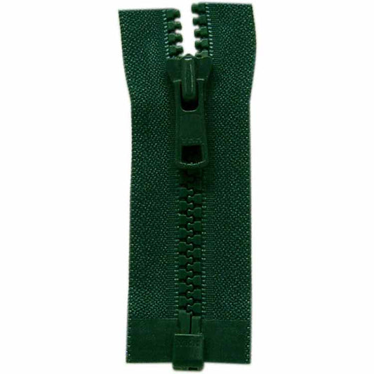 COSTUMAKERS 75 cm (30 in) Activewear One-Way Separating Zipper – Forest Green