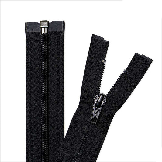 COSTUMAKERS 50 cm (20 in) Activewear Reverse Coil One-Way Separating Zipper – Black