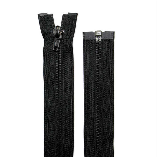 COSTUMAKERS 60 cm (24 in) Activewear Reverse Coil One-Way Separating Zipper – Black