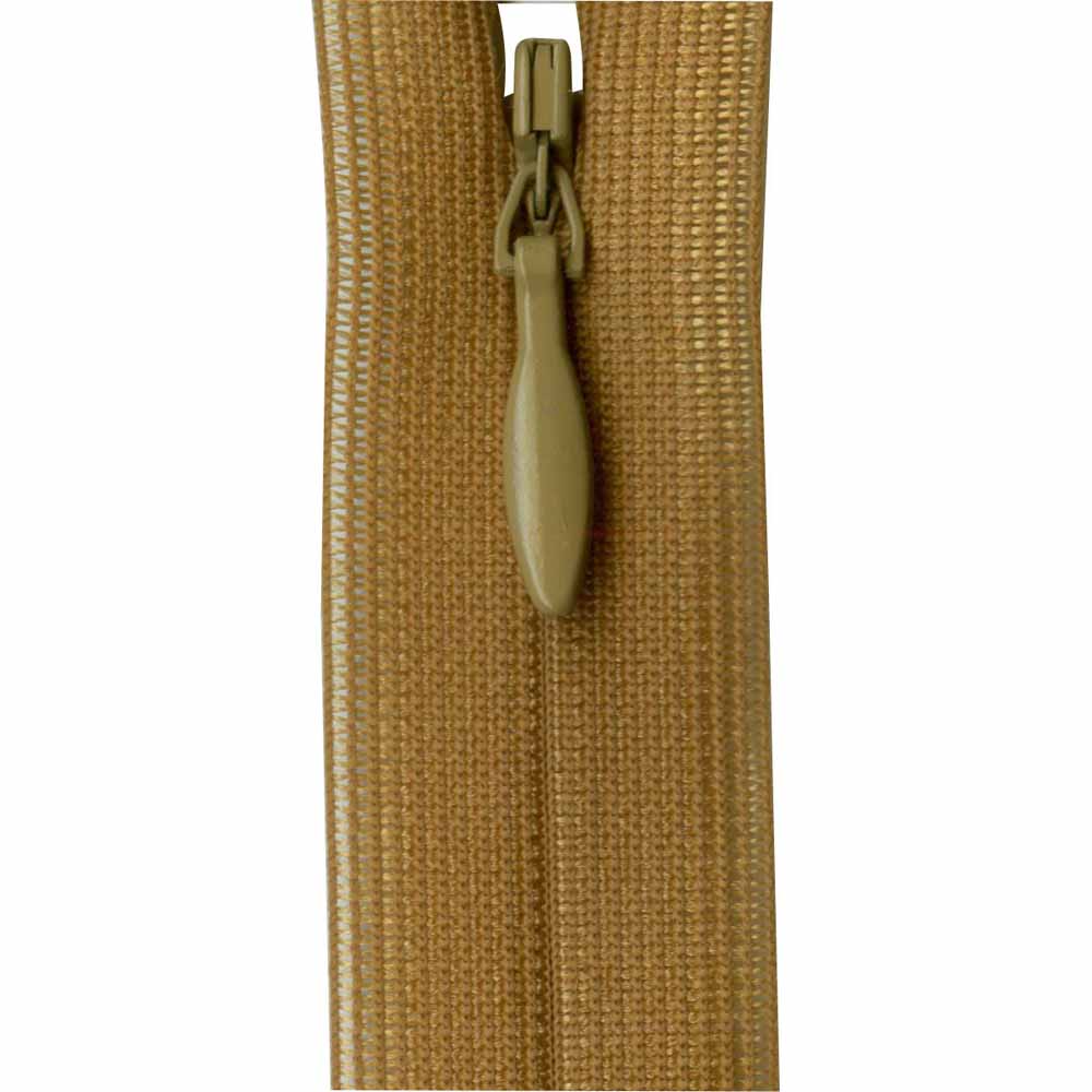 COSTUMAKERS Invisible Closed End Zipper 55cm (22") - Golden Brown