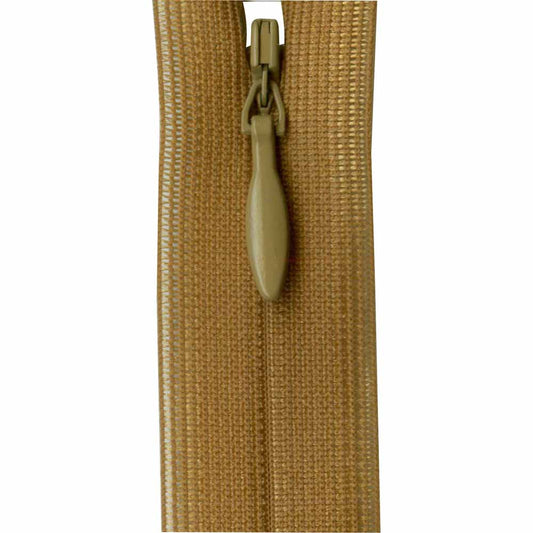 COSTUMAKERS Invisible Closed End Zipper 55cm (22") - Golden Brown