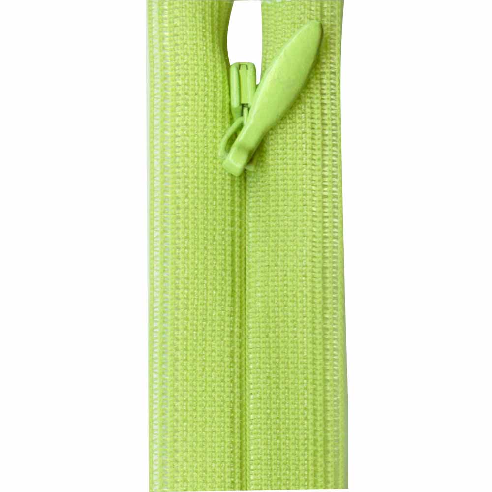 COSTUMAKERS — Invisible Closed-End Zipper 55cm (22"") — Lime — 55 cm (22") — 1780