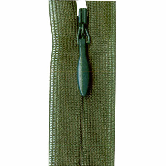 COSTUMAKERS Invisible Closed End Zipper – 55 cm (22") – Forest Green – 1780