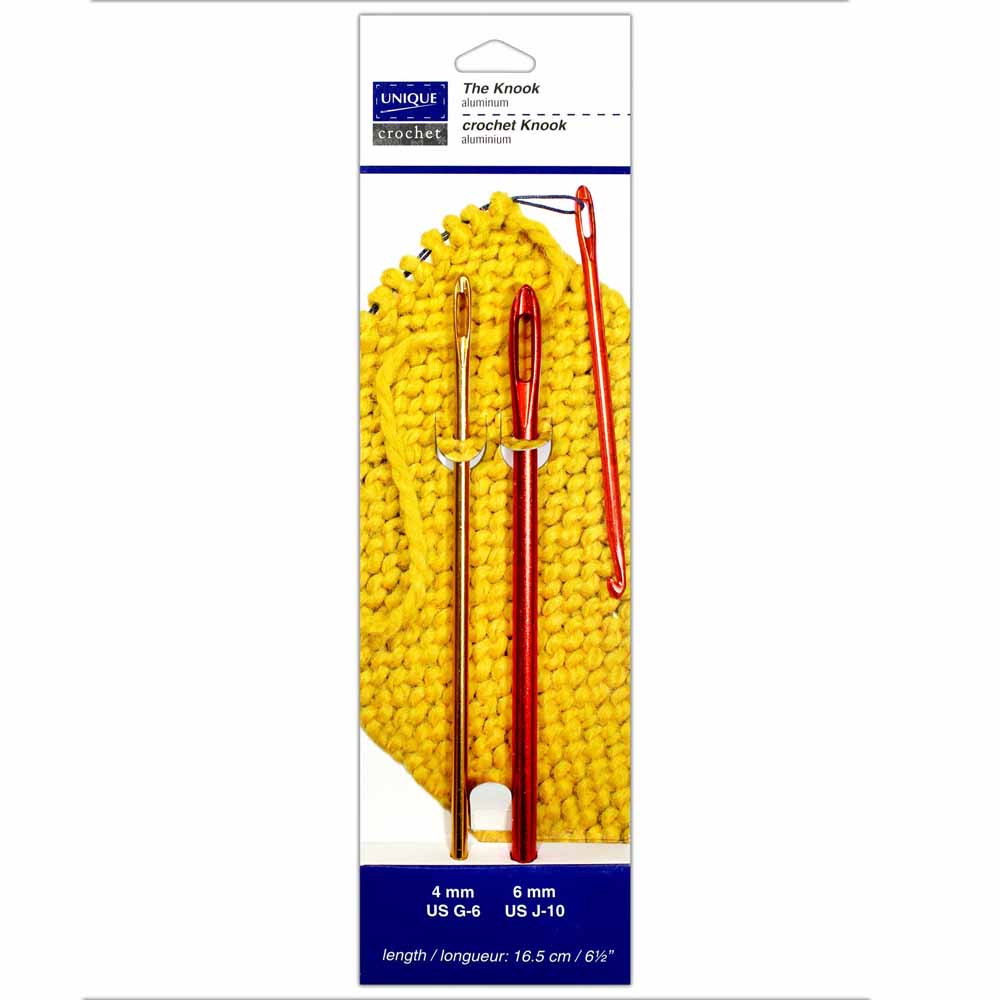 UNIQUE CROCHET The Knook Aluminum – 16.5 cm (6 1/2") – 2 pc set