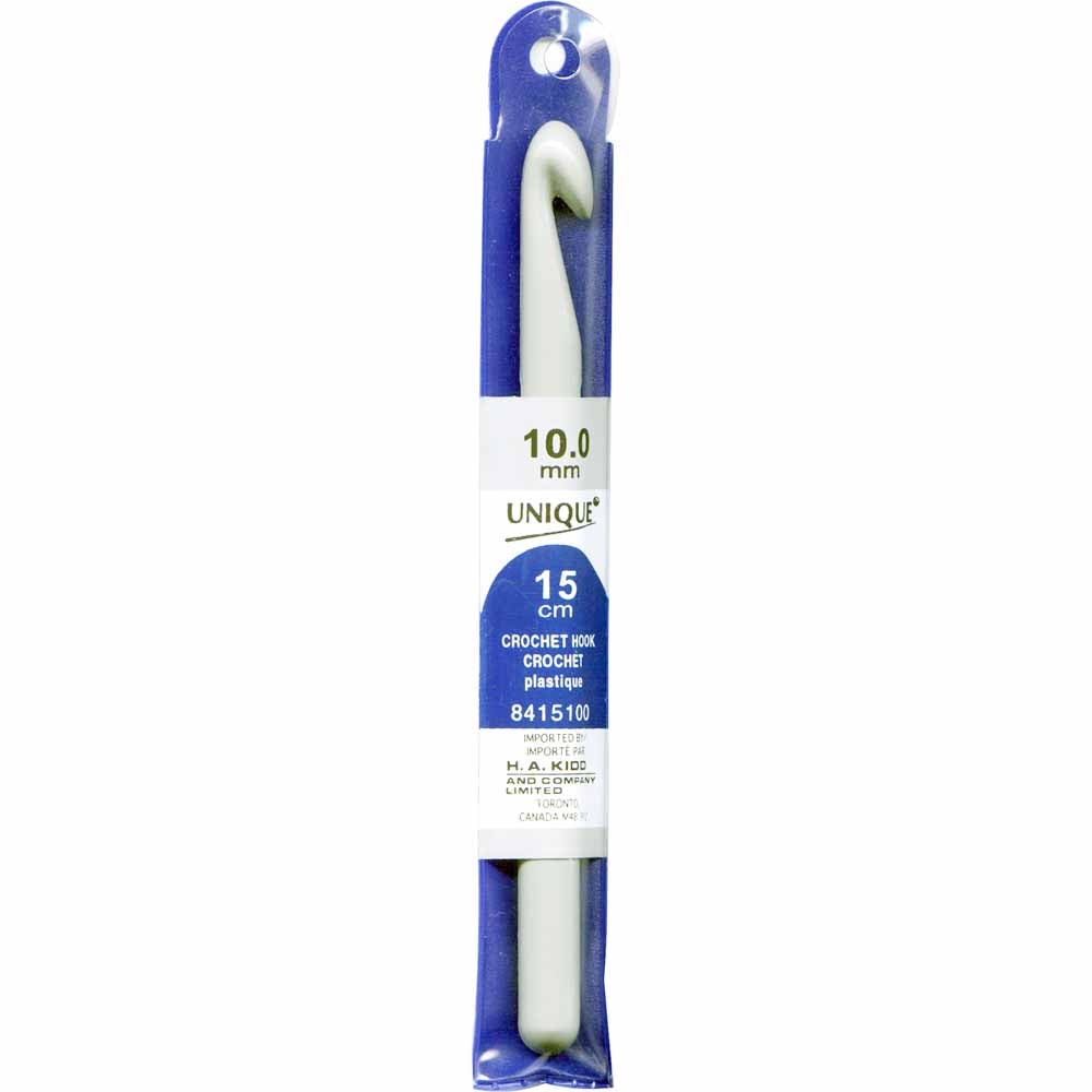 UNIQUE CROCHET Crochet Hook — 6″ Plastic, 10 mm (US N/P‑15)