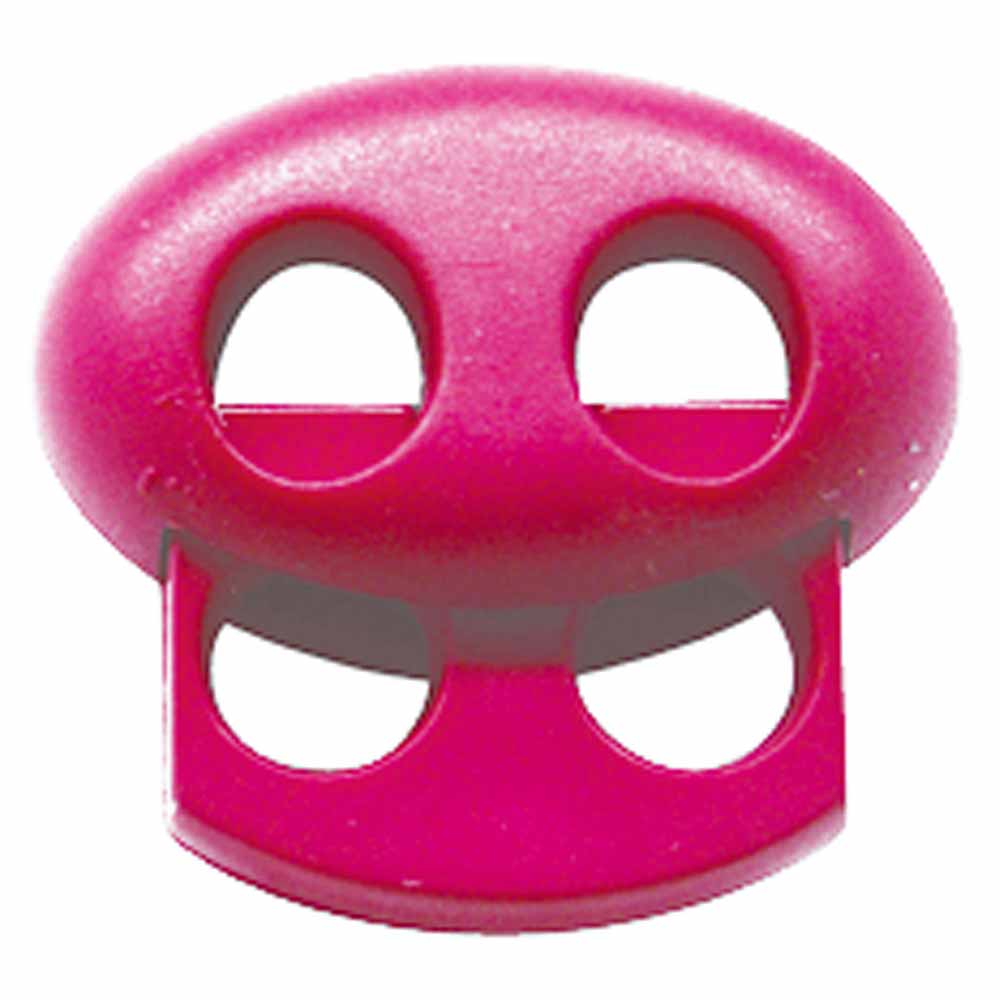 ELAN Flat Cord Stop, 2 Hole, Pink