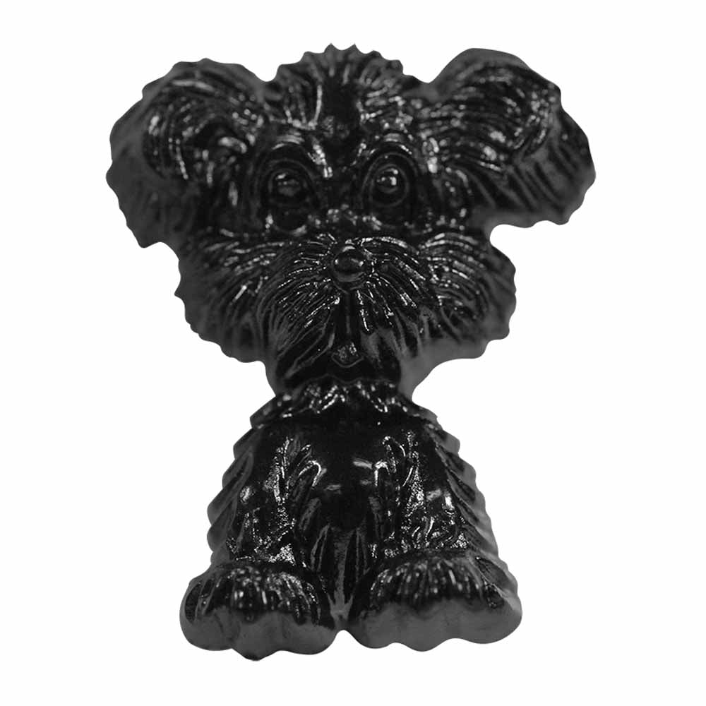 ELAN Novelty Shank Button - Black - 25mm (1") - Dog