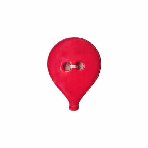 ELAN 2-Hole Button – 28mm (1 1/8") – 1 Count – Red – Novelty Balloon Motif