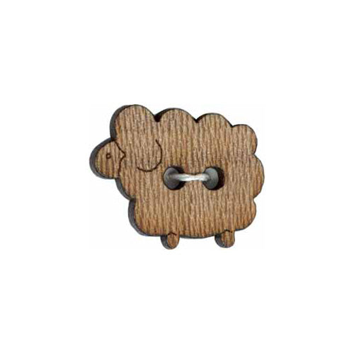 ELAN Novelty 2-Hole Button - Natural - 20mm (3/4"") - Sheep