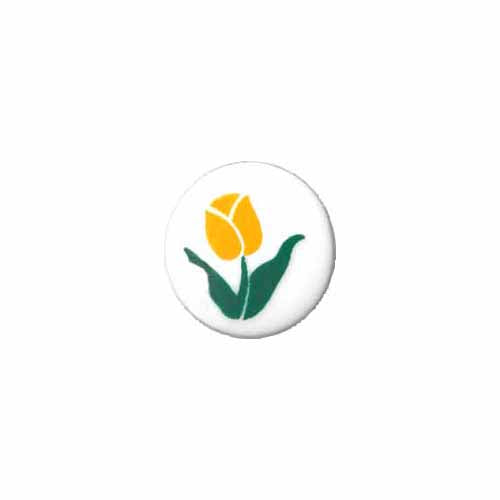 ELAN Novelty Shank Button - Yellow - 15mm (5/8") - Flower