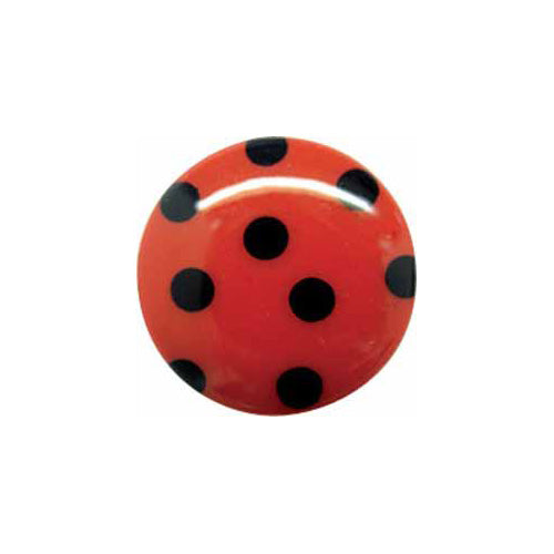 ELAN Novelty Shank Button - Orange - 18mm (3/4") - Polka Dot