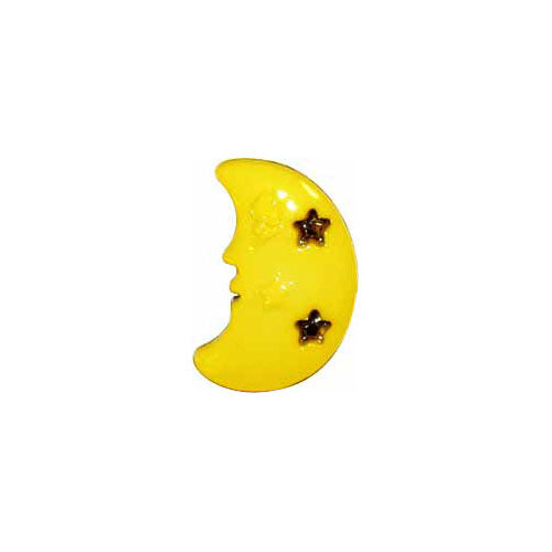 ELAN Novelty Shank Button - Yellow - 18mm (3/4"") - Moon