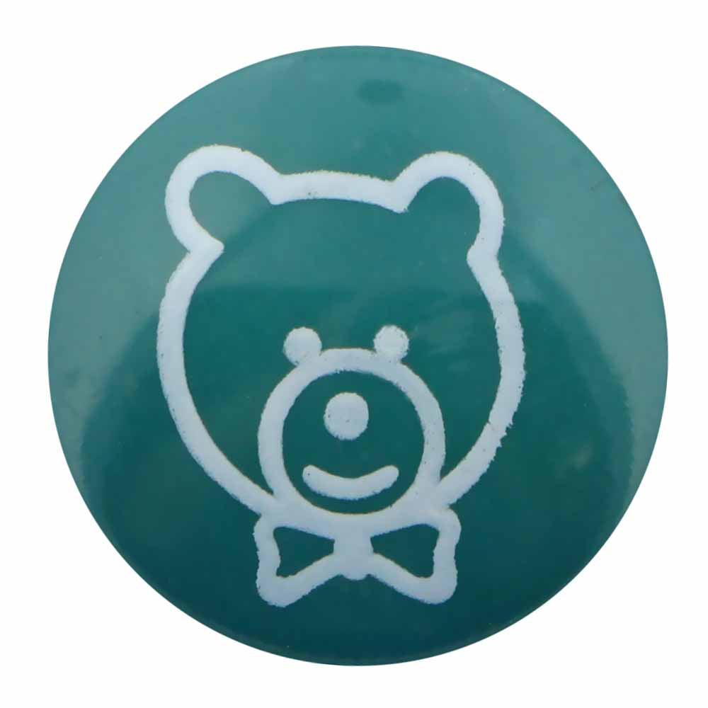 ELAN Novelty Shank Button - Green - 15mm (5/8") - Teddy Bear