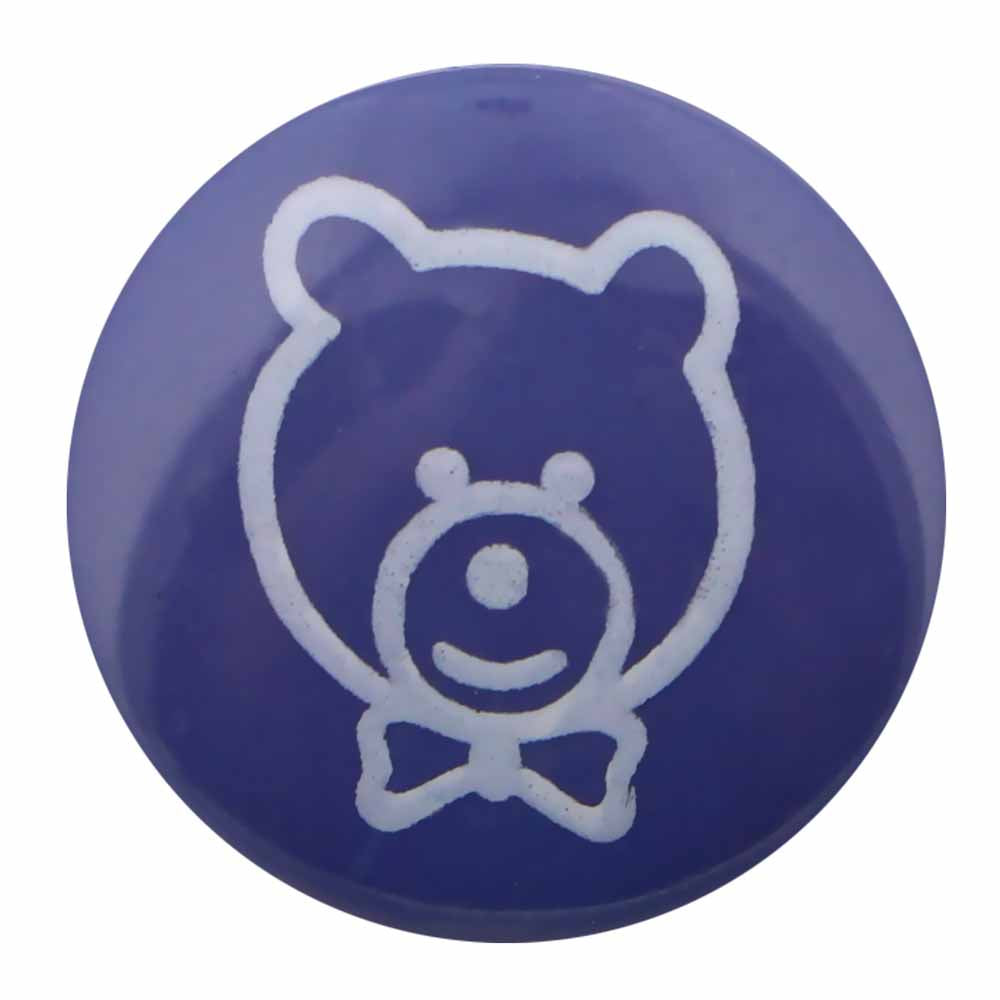 ELAN Novelty Shank Button - Purple - 15mm (5/8") - Teddy Bear