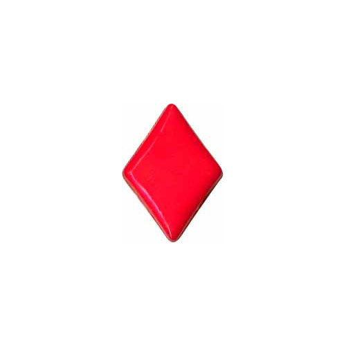 ELAN Novelty Shank Button - Red - 17mm (5/8") - Diamond