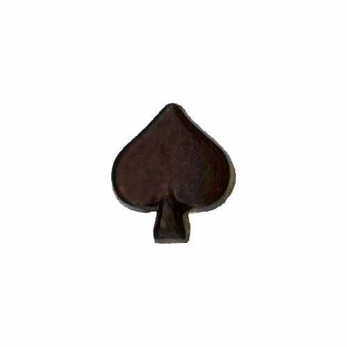 ELAN Novelty Shank Button - Black - 18mm (3/4") - Spade