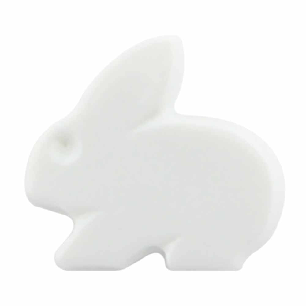 CIRQUE Novelty Shank Button – White – 15 mm (5/8") – Bunny