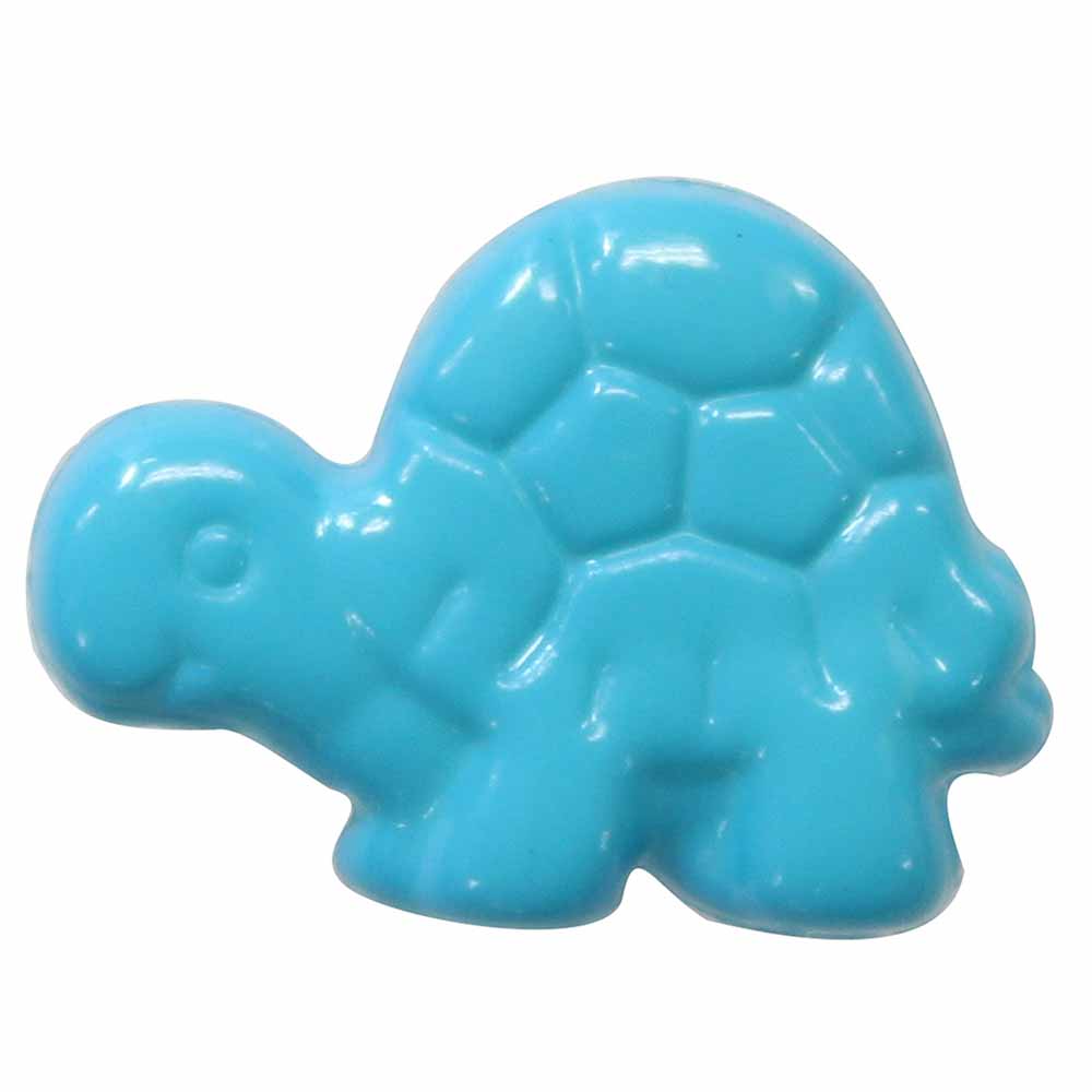 CIRQUE Novelty Shank Button – Aqua – 18 mm (3/4") – Turtle