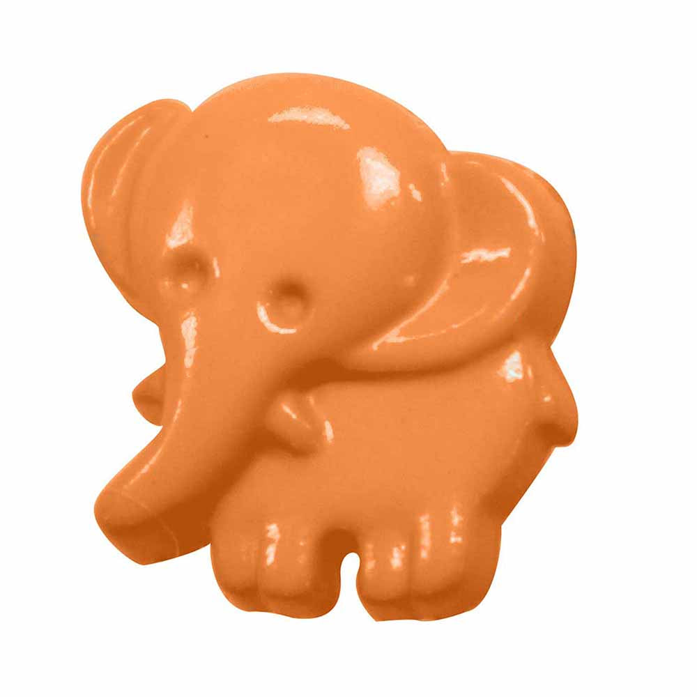 CIRQUE Novelty Shank Button – Coral – 18 mm (3/4") – Elephant