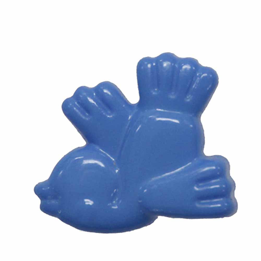 CIRQUE Novelty Shank Button – Medium Blue – 18 mm (3/4") – Bird
