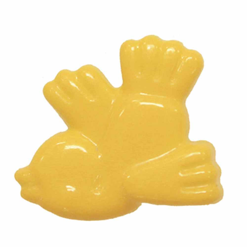 CIRQUE Novelty Shank Button – Yellow – 18 mm (3/4") – Bird